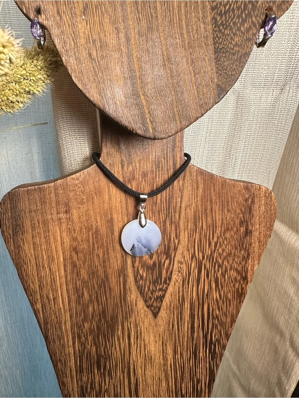Necklace Length Guide - Teal and Purple - Picture 11 of 16